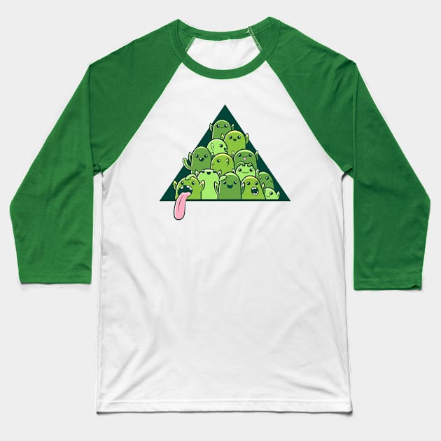 Itty-bitty Goblin Hoard Baseball T-Shirt by slugbunny